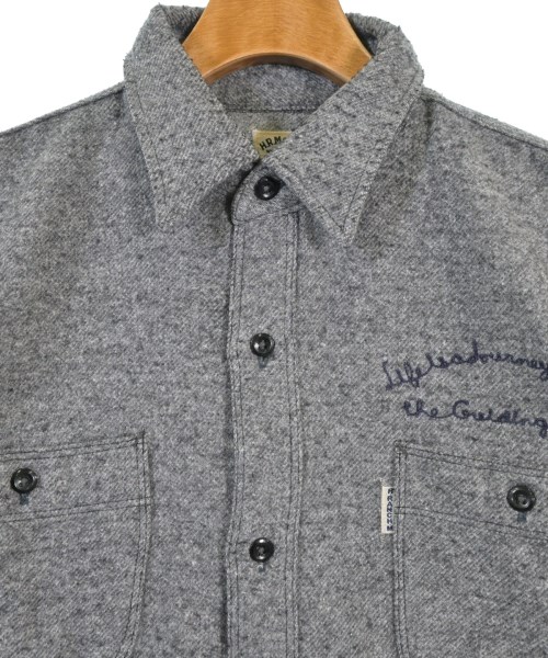 HOLLYWOOD RANCH MARKET（ハリウッドランチマーケット）カジュアルシャツ グレー サイズ:2(M位) メンズ/2200665442094
