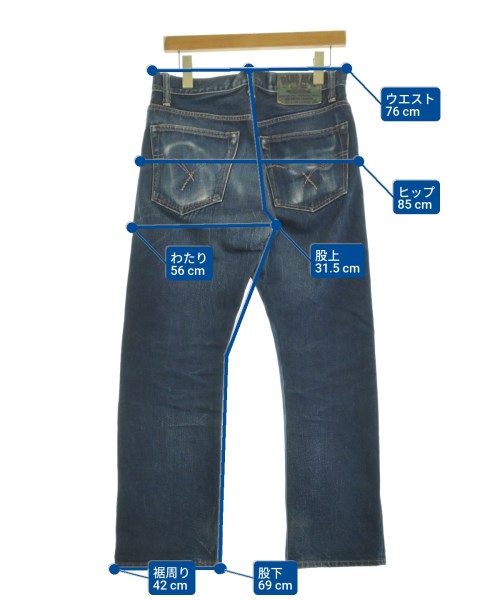 BLUE BLUE（ブルーブルー）デニムパンツ 紺 サイズ:30(M位) メンズ/2200688497132