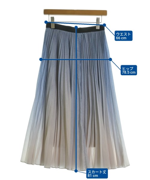 DOUBLE STANDARD CLOTHING（ダブルスタンダードクロージング）ロング・マキシ丈スカート 青 サイズ:38(M位) レディース/2200641755026