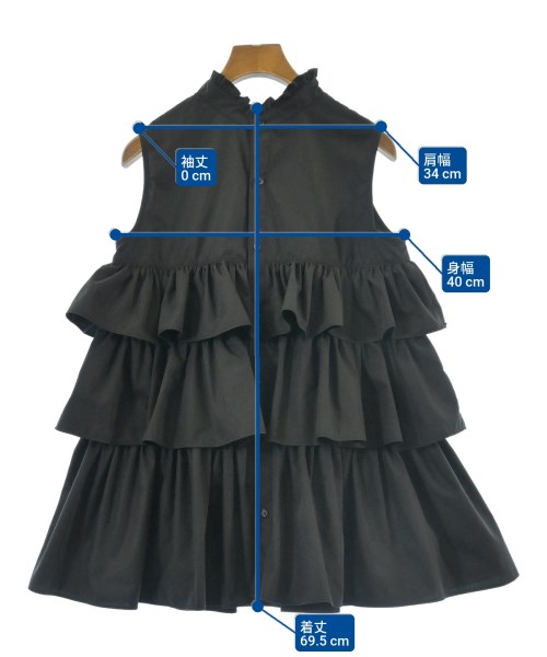 DOUBLE STANDARD CLOTHING（ダブルスタンダードクロージング）ブラウス 黒 サイズ:38(M位) レディース/2200613102018