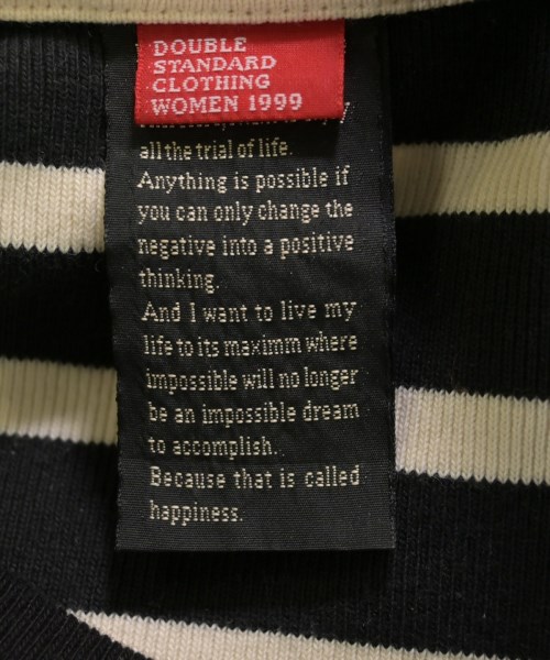 DOUBLE STANDARD CLOTHING（ダブルスタンダードクロージング）Tシャツ・カットソー 黒 サイズ:F レディース/2200623272039