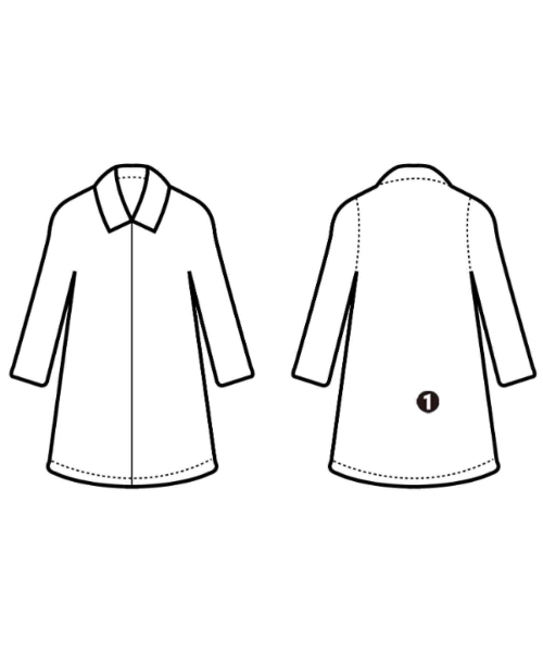 DOUBLE STANDARD CLOTHING（ダブルスタンダードクロージング）ステンカラーコート 黒 サイズ:46(XXL位) レディース/2200616728352