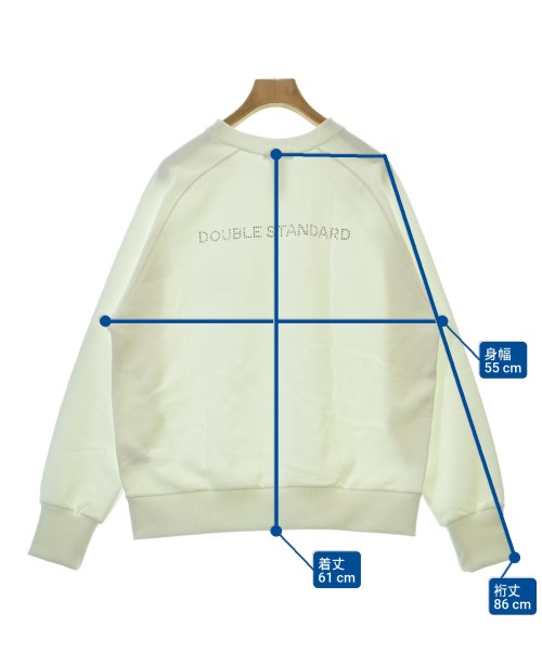 DOUBLE STANDARD CLOTHING（ダブルスタンダードクロージング）スウェット 白 サイズ:F レディース/2200626655082