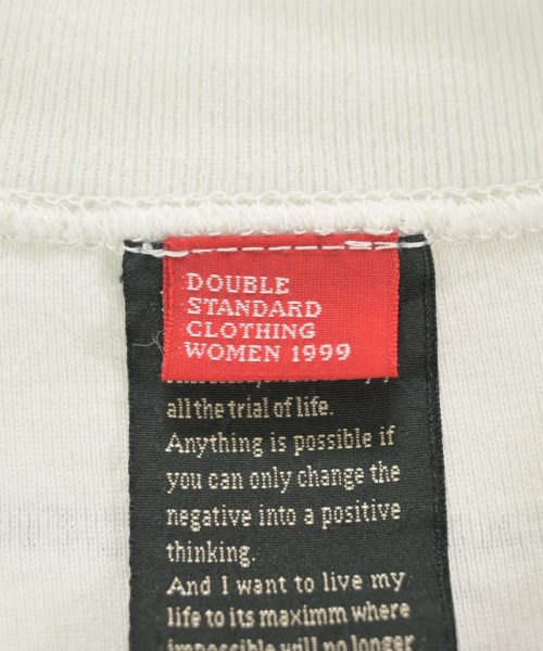 DOUBLE STANDARD CLOTHING（ダブルスタンダードクロージング）Tシャツ・カットソー 白 サイズ:F レディース/2200673895134