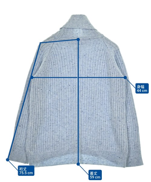 DOUBLE STANDARD CLOTHING（ダブルスタンダードクロージング）ニット・セーター 青 サイズ:38(M位) レディース/2200672464041