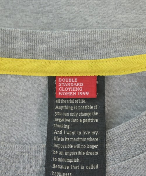 DOUBLE STANDARD CLOTHING（ダブルスタンダードクロージング）Tシャツ・カットソー グレー サイズ:F レディース/2200679109174