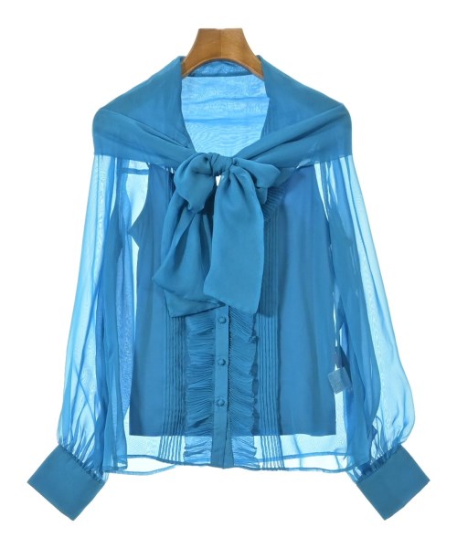 DOUBLE STANDARD CLOTHING(ダブルスタンダードクロージング)ブラウス 青 サイズ:36(S位)/2200689545047