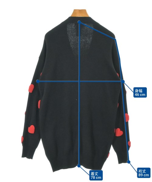 DOUBLE STANDARD CLOTHING（ダブルスタンダードクロージング）カーディガン 黒 サイズ:38(M位) レディース/2200695879068