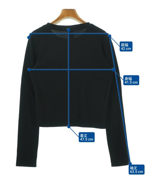 DOUBLE STANDARD CLOTHING（ダブルスタンダードクロージング）Tシャツ・カットソー 黒 サイズ:F レディース/2200682785051