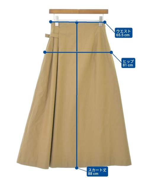 DOUBLE STANDARD CLOTHING（ダブルスタンダードクロージング）ロング・マキシ丈スカート ベージュ サイズ:36(S位) レディース/2200699369015