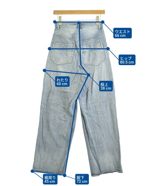 DOUBLE STANDARD CLOTHING（ダブルスタンダードクロージング）デニムパンツ 青 サイズ:36(S位) レディース/2200713674101