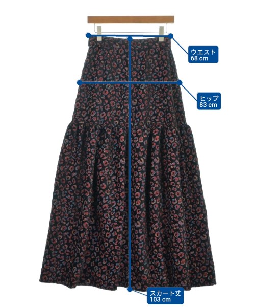 DOUBLE STANDARD CLOTHING（ダブルスタンダードクロージング）ロング・マキシ丈スカート 黒 サイズ:38(M位) レディース/2200713326048
