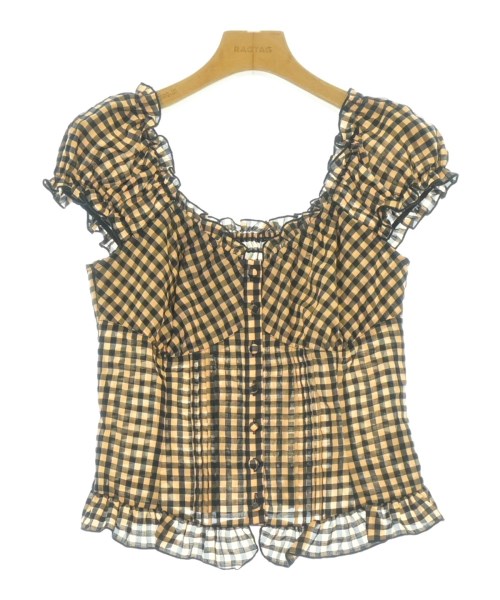 DOUBLE STANDARD CLOTHING(ダブルスタンダードクロージング)ブラウス 黄 サイズ:38(M位)/2200700666171