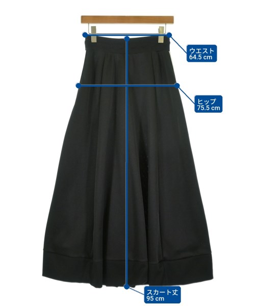 DOUBLE STANDARD CLOTHING（ダブルスタンダードクロージング）ロング・マキシ丈スカート 黒 サイズ:36(S位) レディース/2200730352471