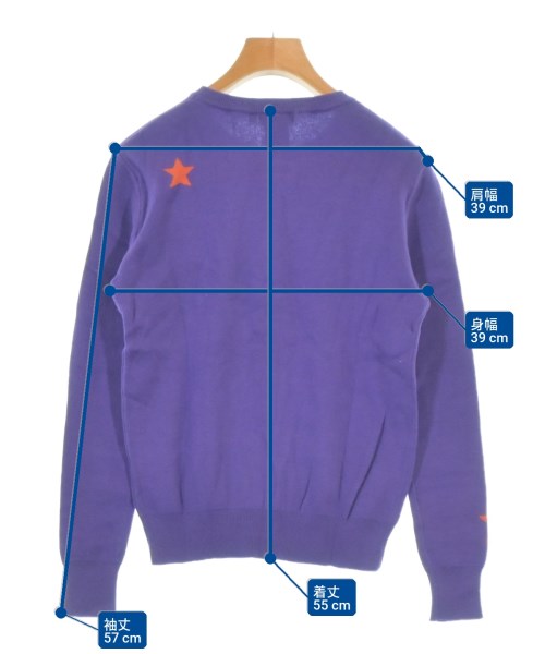 DOUBLE STANDARD CLOTHING（ダブルスタンダードクロージング）ニット・セーター 紫 サイズ:36(S位) レディース/2200730416111
