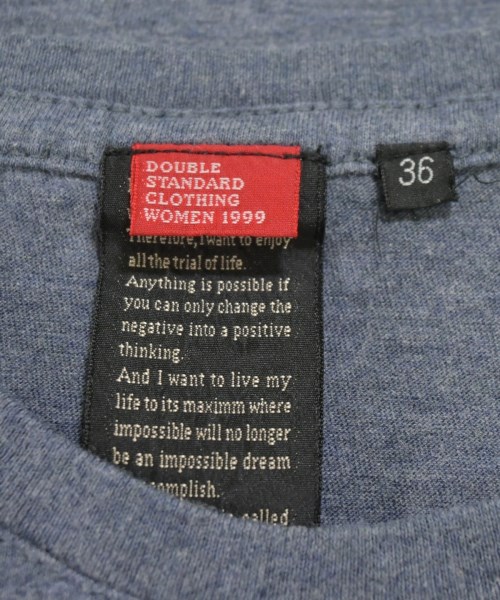 DOUBLE STANDARD CLOTHING（ダブルスタンダードクロージング）Tシャツ・カットソー 青 サイズ:36(S位) レディース/2200730416166