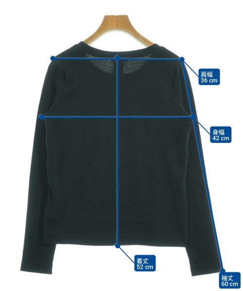 DOUBLE STANDARD CLOTHING（ダブルスタンダードクロージング）Tシャツ・カットソー 黒 サイズ:38(M位) レディース/2200729418102