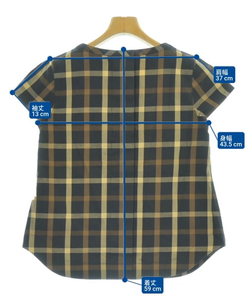 DOUBLE STANDARD CLOTHING（ダブルスタンダードクロージング）ブラウス 茶 サイズ:38(M位) レディース/2200726976056
