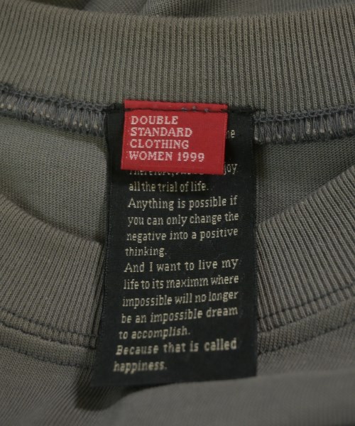 DOUBLE STANDARD CLOTHING（ダブルスタンダードクロージング）Tシャツ・カットソー グレー サイズ:F レディース/2200720130041
