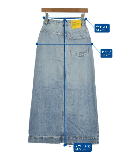 DOUBLE STANDARD CLOTHING（ダブルスタンダードクロージング）ロング・マキシ丈スカート 青 サイズ:36(S位) レディース/2200719956058