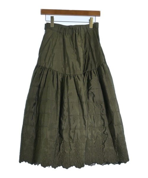 DOUBLE STANDARD CLOTHING（ダブルスタンダードクロージング）ロング・マキシ丈スカート カーキ サイズ:38(M位) レディース/2200721940014