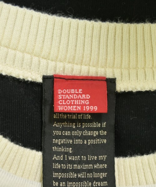DOUBLE STANDARD CLOTHING（ダブルスタンダードクロージング）Tシャツ・カットソー 黒 サイズ:F レディース/2200727069023