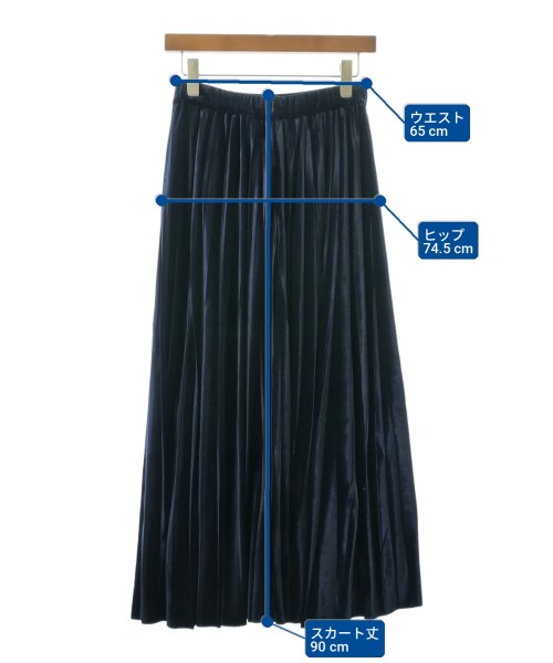DOUBLE STANDARD CLOTHING（ダブルスタンダードクロージング）ロング・マキシ丈スカート 紺 サイズ:38(M位) レディース/2200727902016
