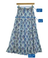 DOUBLE STANDARD CLOTHING（ダブルスタンダードクロージング）ロング・マキシ丈スカート 青 サイズ:36(S位) レディース/2200683391114