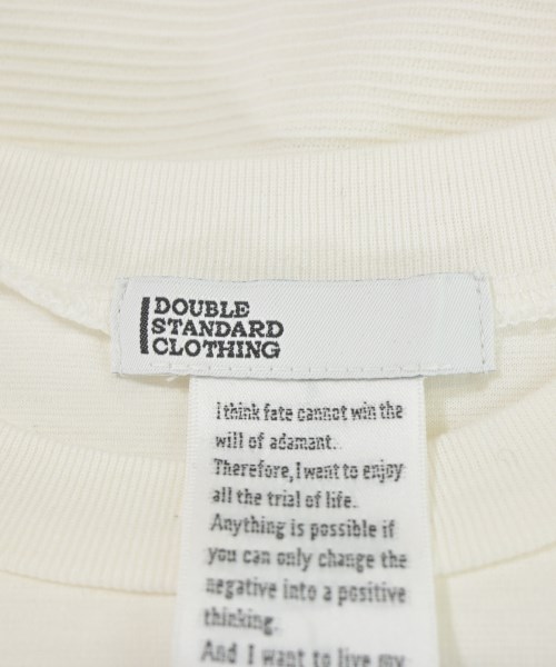 DOUBLE STANDARD CLOTHING（ダブルスタンダードクロージング）Tシャツ・カットソー 白 サイズ:F レディース/2200682886581