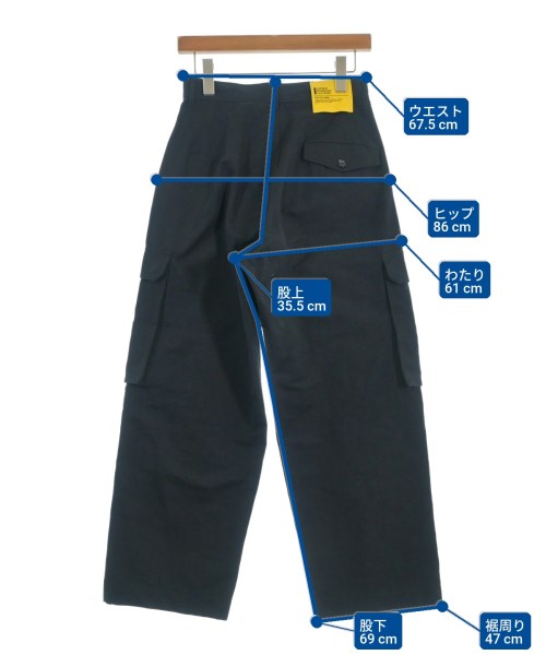 DOUBLE STANDARD CLOTHING（ダブルスタンダードクロージング）カーゴパンツ 紺 サイズ:36(S位) レディース/2200684564029
