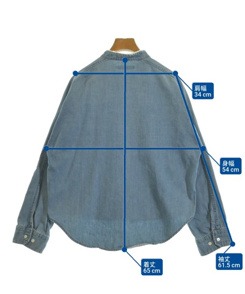 blanc basque（ブランバスク）カジュアルシャツ 紺 サイズ:38(M位) レディース/2200624313021