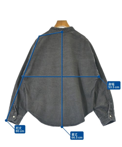 blanc basque（ブランバスク）カジュアルシャツ グレー サイズ:38(M位) レディース/2200626555047