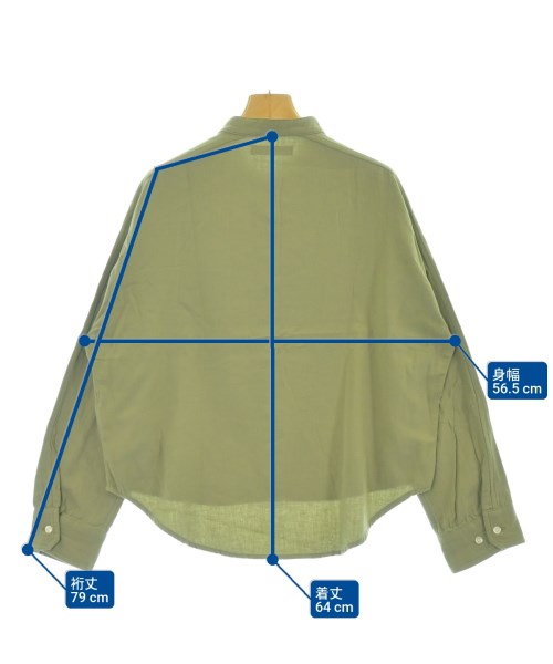 blanc basque（ブランバスク）カジュアルシャツ カーキ サイズ:38(M位) レディース/2200669444032