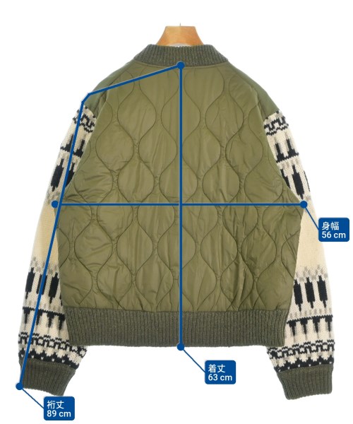 blanc basque（ブランバスク）ミリタリーブルゾン カーキ サイズ:38(M位) レディース/2200658798016