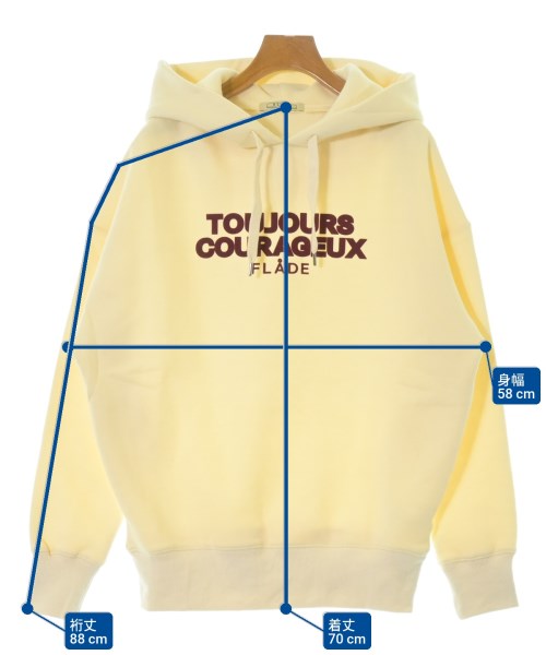 blanc basque（ブランバスク）パーカー 黄 サイズ:38(M位) レディース/2200649875016