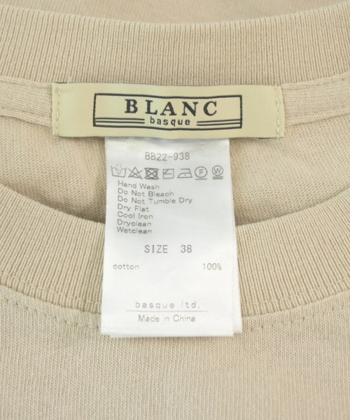 blanc basque（ブランバスク）Tシャツ・カットソー ベージュ サイズ:38(M位) レディース/2200705479370