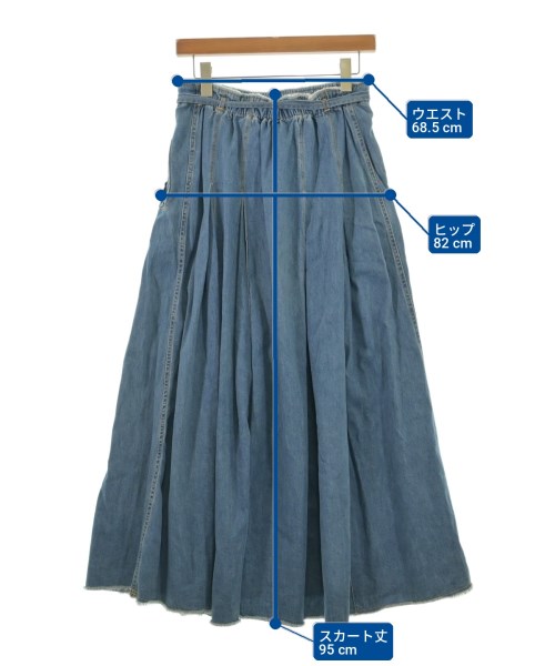 blanc basque（ブランバスク）ロング・マキシ丈スカート 青 サイズ:36(S位) レディース/2200734269058