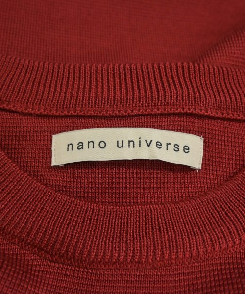 nano UNIVERSE（ナノユニバース）ニット・セーター 赤 サイズ:L メンズ/2200639533018