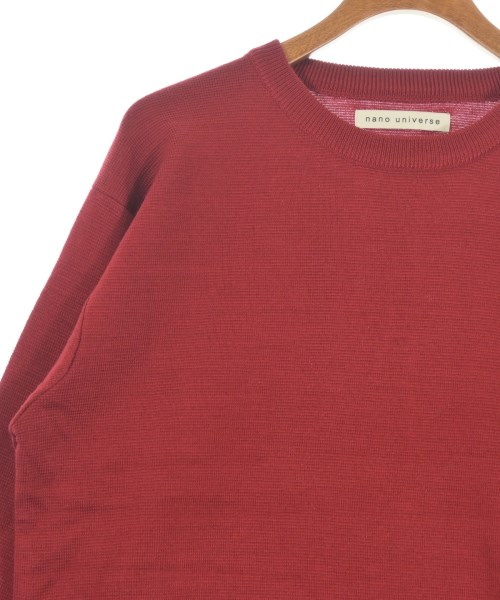 nano UNIVERSE（ナノユニバース）ニット・セーター 赤 サイズ:L メンズ/2200639533018