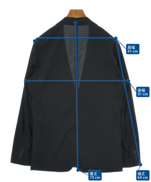 nano UNIVERSE（ナノユニバース）テーラードジャケット 黒 サイズ:M メンズ/2200629458178