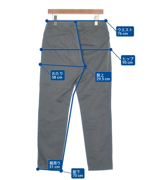 nano UNIVERSE（ナノユニバース）スラックス グレー サイズ:S メンズ/2200641542015