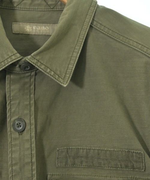nano UNIVERSE（ナノユニバース）カジュアルシャツ カーキ サイズ:S メンズ/2200620728027