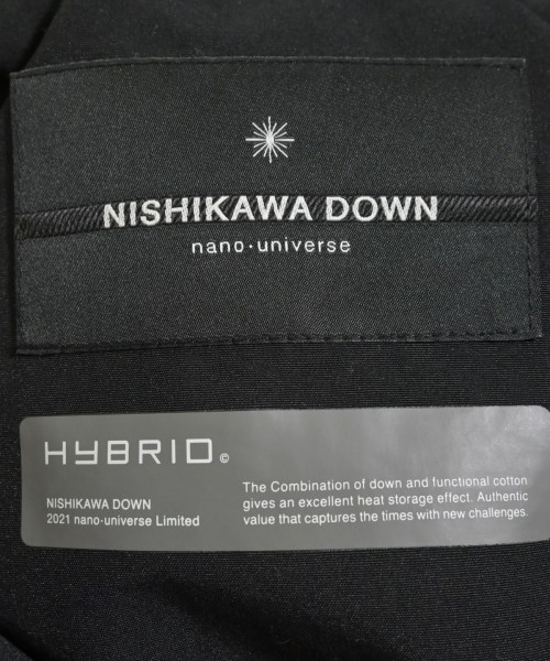 nano UNIVERSE（ナノユニバース）ダウンジャケット/ダウンベスト 黒 サイズ:L メンズ/2200642493019
