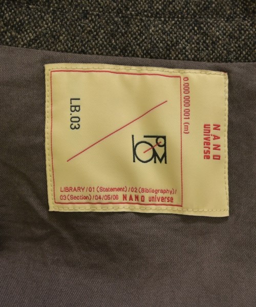 nano UNIVERSE（ナノユニバース）テーラードジャケット 茶 サイズ:M メンズ/2200622060019