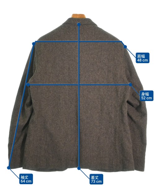 nano UNIVERSE（ナノユニバース）テーラードジャケット 茶 サイズ:M メンズ/2200622060019