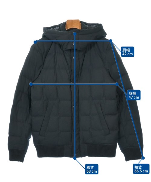 nano UNIVERSE（ナノユニバース）ダウンジャケット/ダウンベスト 黒 サイズ:M メンズ/2200623064016