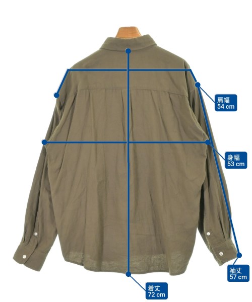 nano UNIVERSE（ナノユニバース）カジュアルシャツ カーキ サイズ:XL メンズ/2200627117053