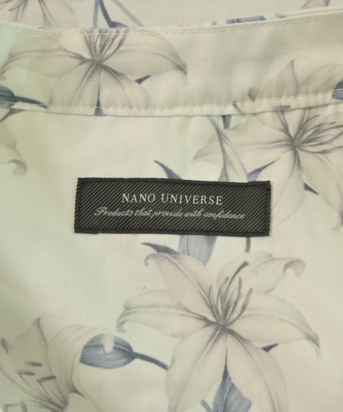 nano UNIVERSE（ナノユニバース）カジュアルシャツ 白 サイズ:L メンズ/2200613879033