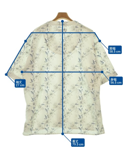 nano UNIVERSE（ナノユニバース）カジュアルシャツ 白 サイズ:L メンズ/2200613879033