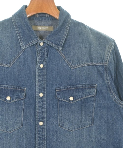 nano UNIVERSE（ナノユニバース）カジュアルシャツ 紺 サイズ:L メンズ/2200621667455
